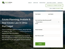 Tablet Screenshot of portlegal.com